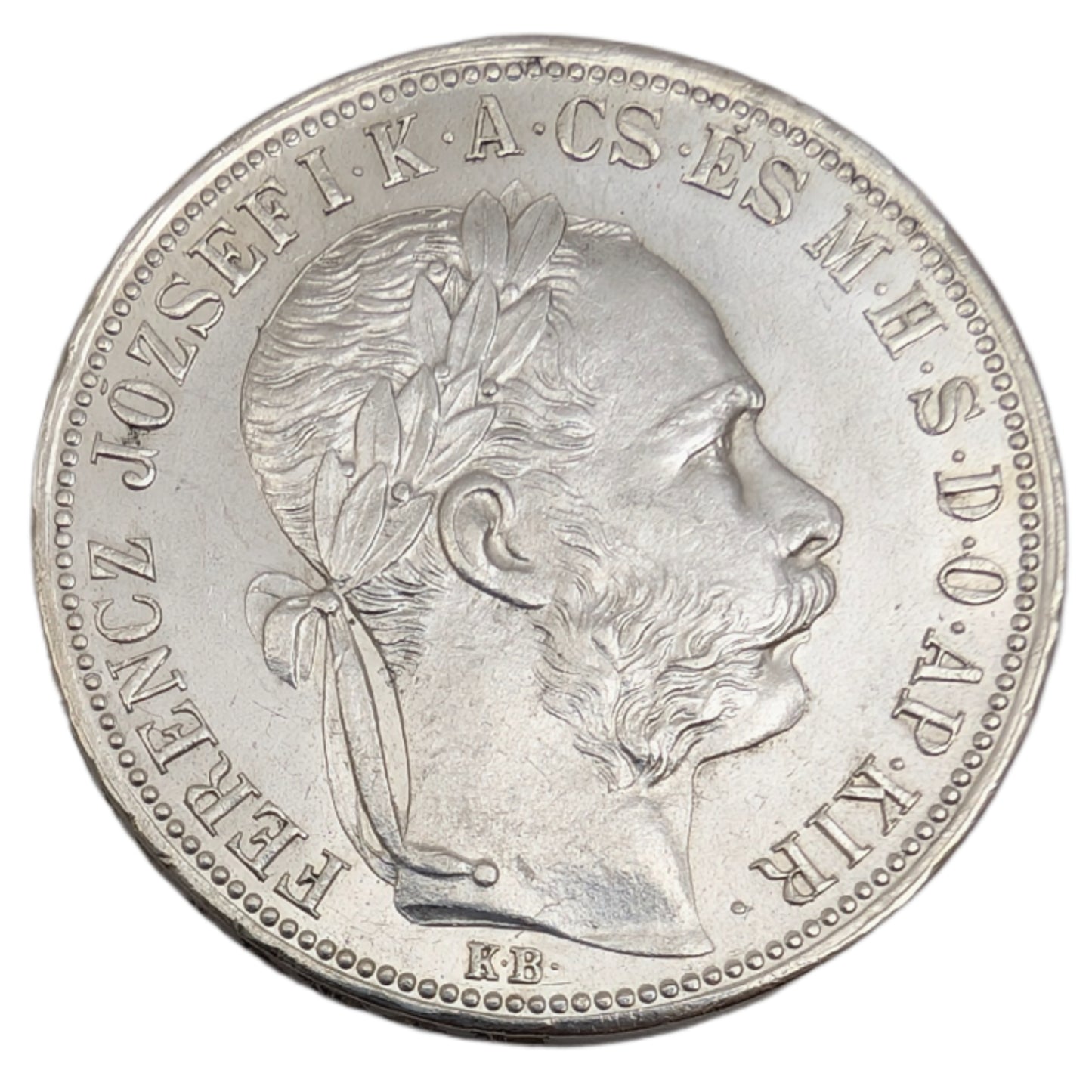 Franz Joseph I., Habsburg, Kremnitz, Forint/Gulden mit Fiume Wappen