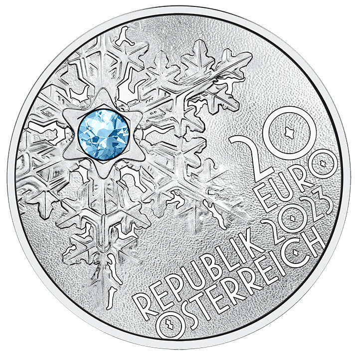Schneeflocke mit Swarovski-Kristall