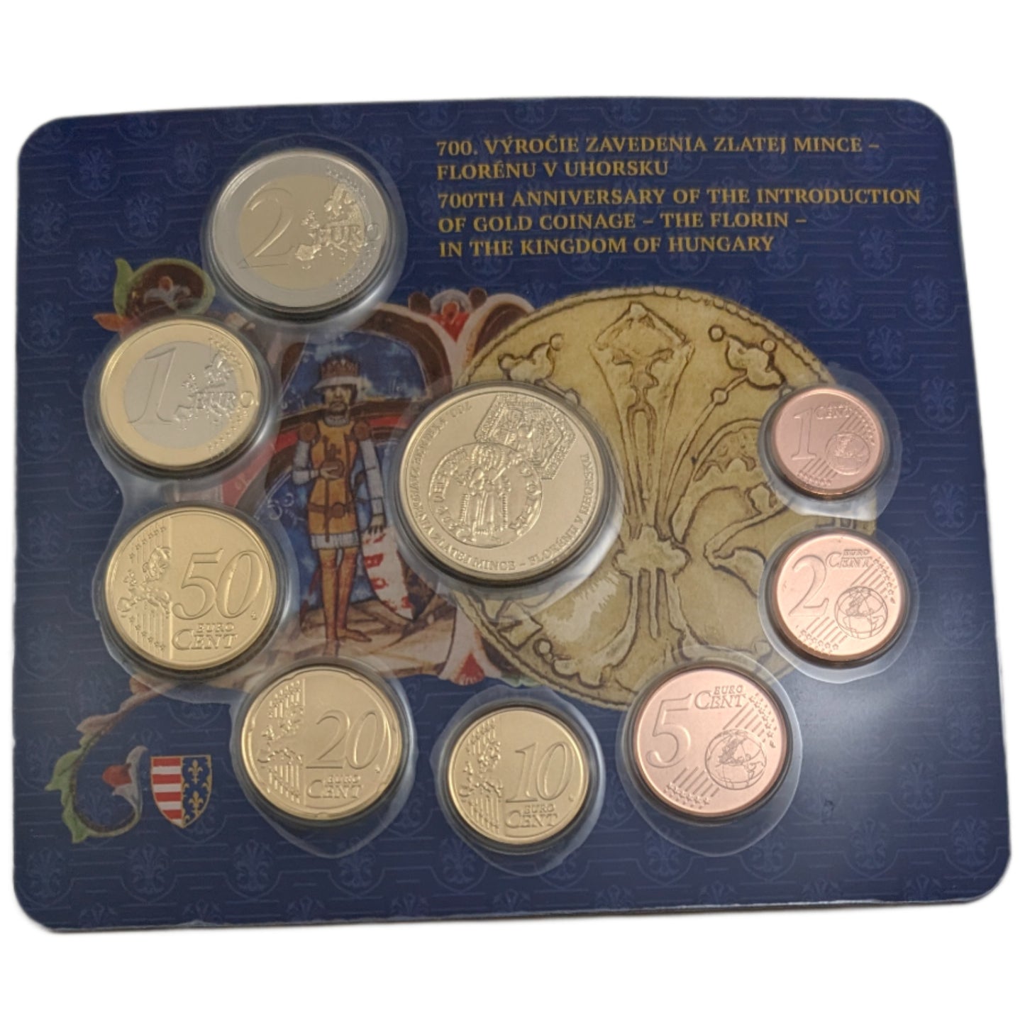KMS Kursmünzensatz 700 Jahre Einführung Goldflorin im Königreich Ungarn