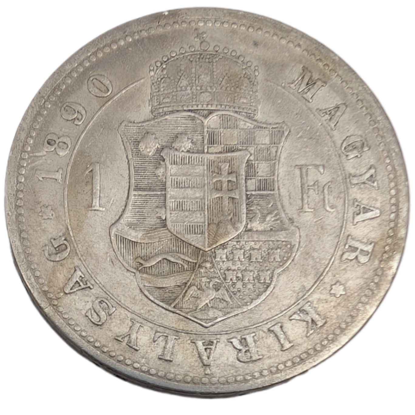 Franz Joseph I., Habsburg, Kremnitz, Forint/Gulden mit Fiume Wappen