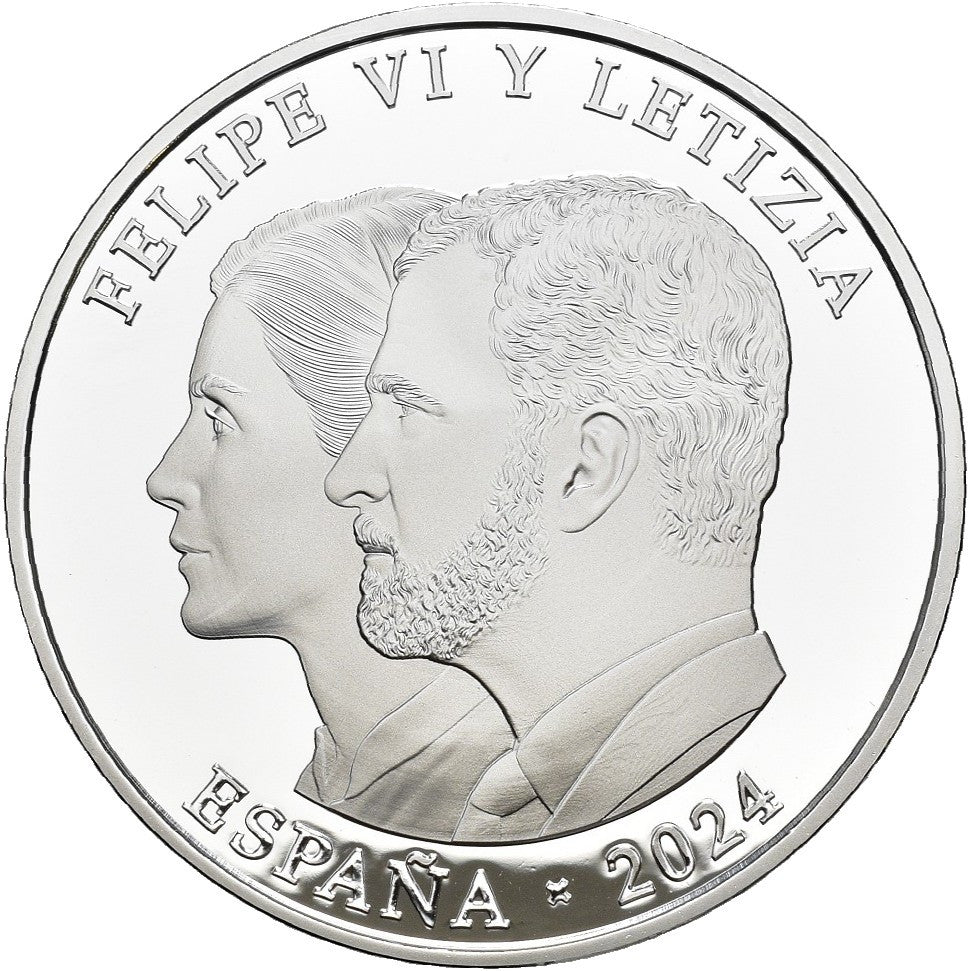 10. Regierungsjubiläum Felipe VI. - Königliche Familie, farbig
