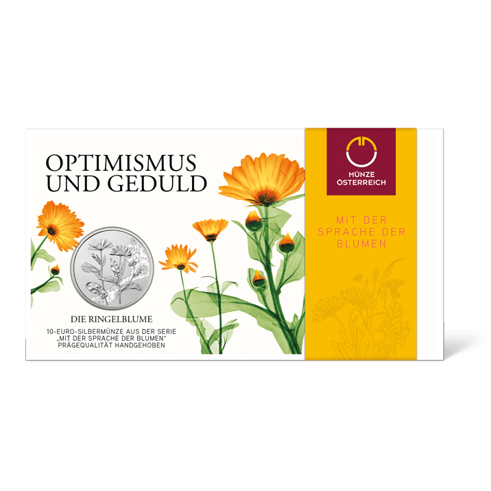 3/7 Ringelblume - Optimismus und Geduld / Sprache der Blumen, Blister