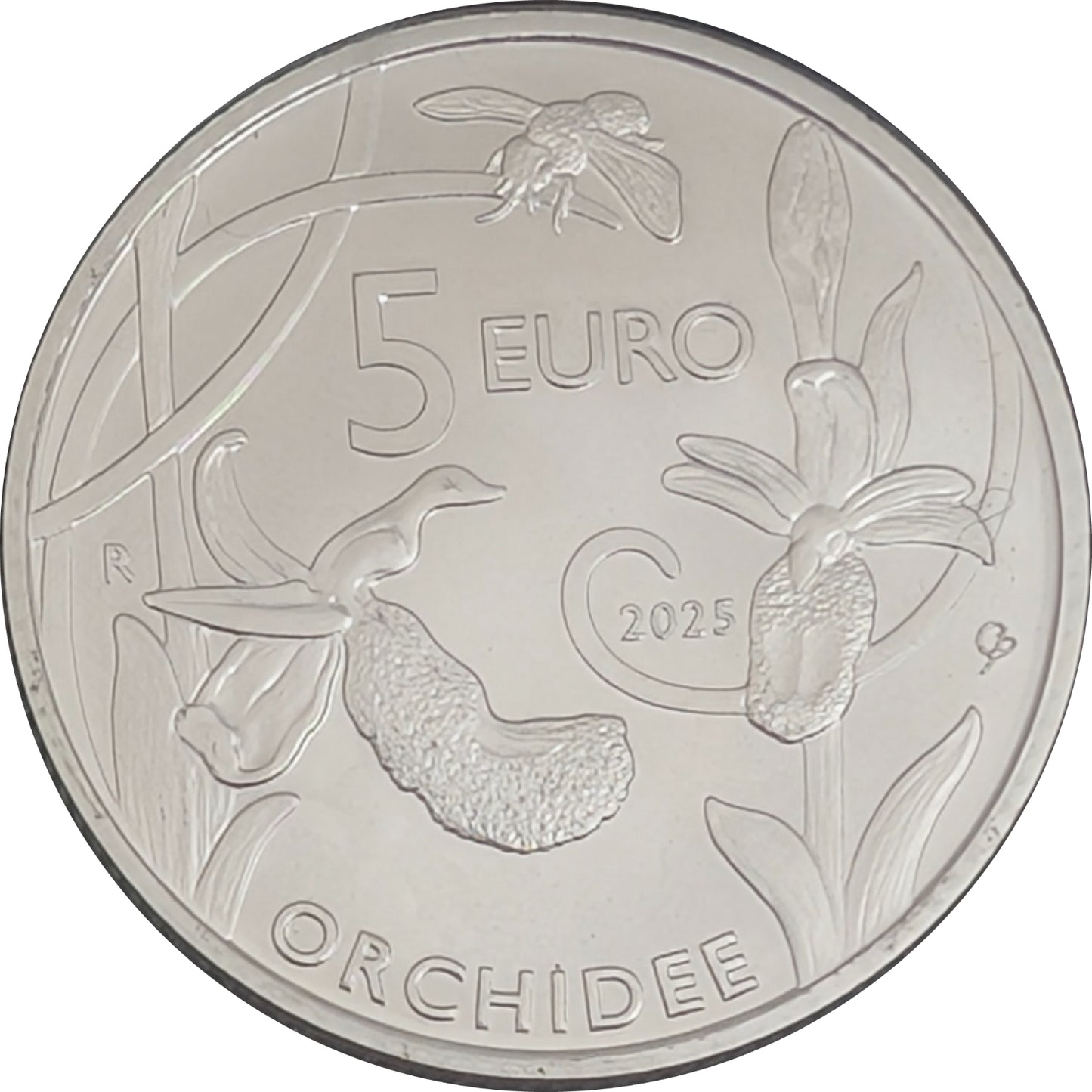 KMS Kursmünzensatz groß "Wilde Orchideen", 1 ct - 5 €
