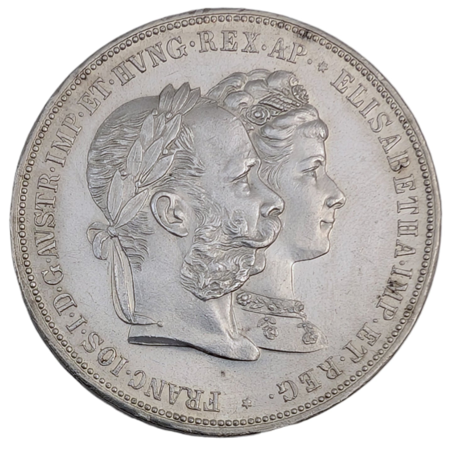 Franz Joseph I., Doppelgulden zur Silberhochzeit