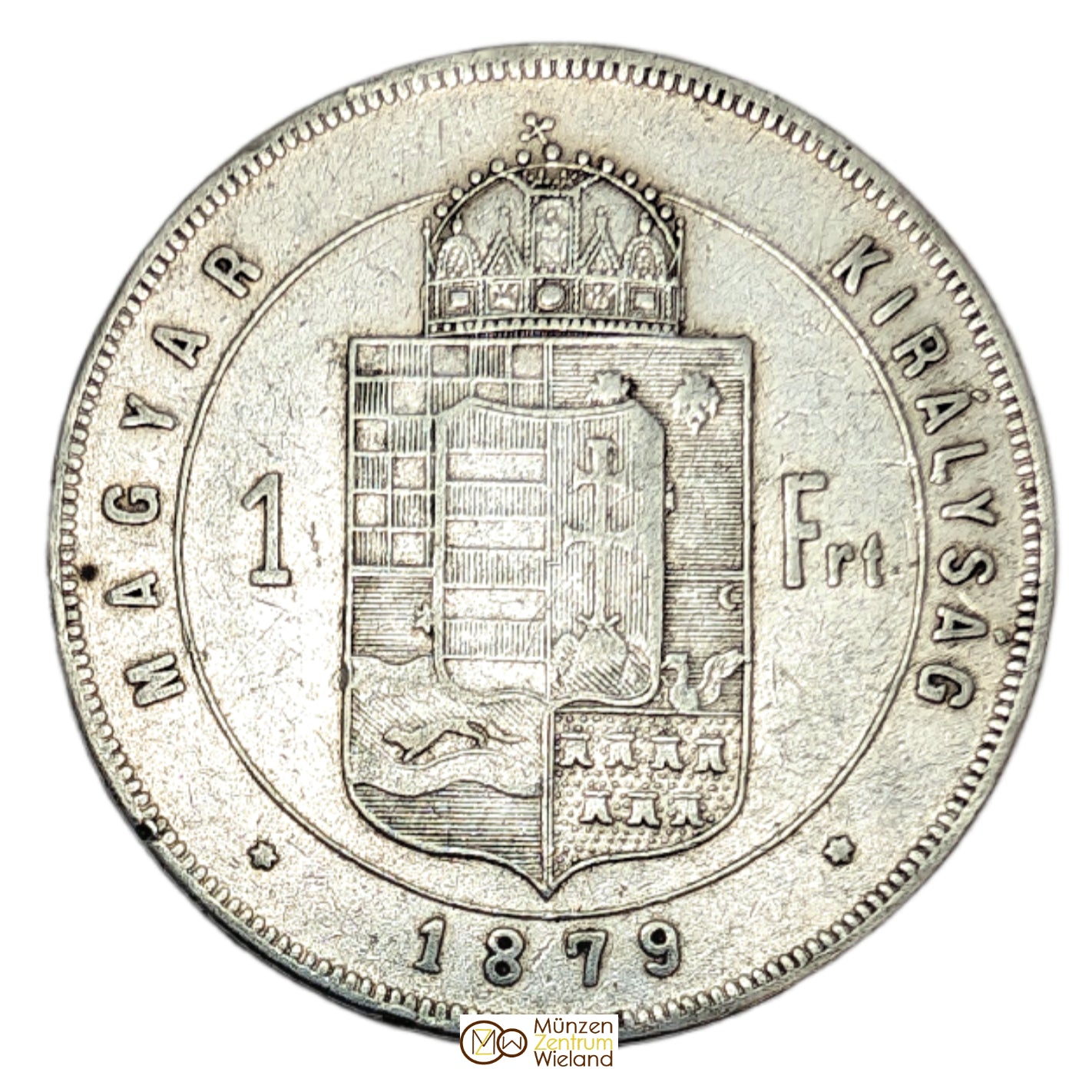 Franz Joseph I., Ungarn (1 Forint = 1 Gulden), kl. Randfehler