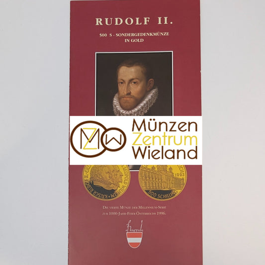 Folder/Flyer: Rudolf II. 500 S Gold (Millennium-Serie)