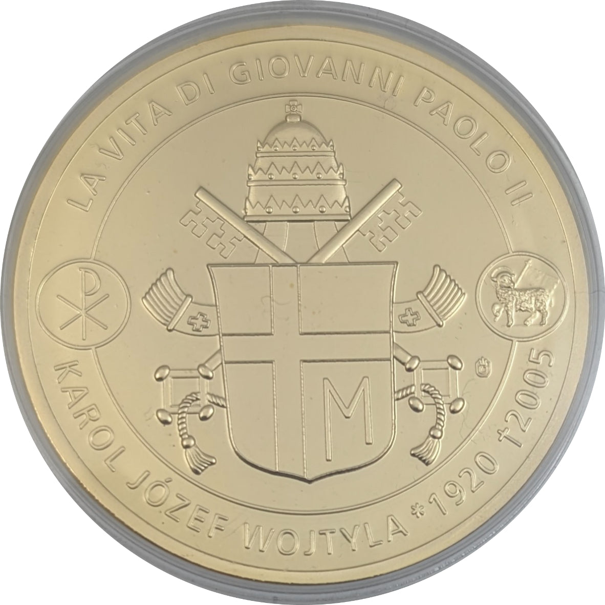 Paul II., Karol Jozef Woityla, L'elezione del Papa 1978 / Papal Conclave 1978, 24 Karat vergoldet
