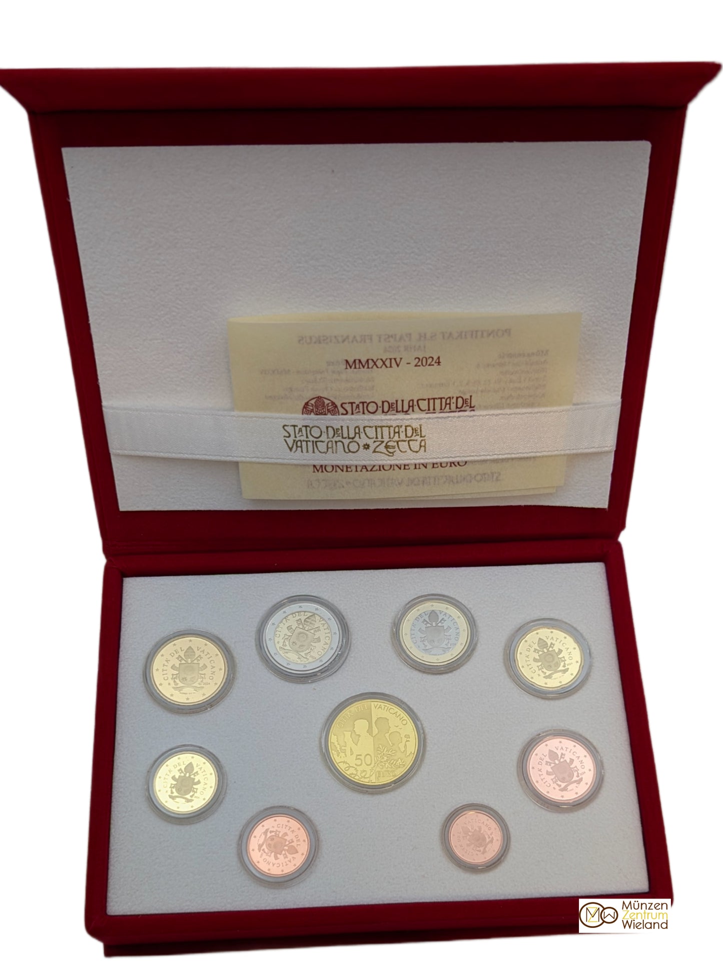 KMS Kursmünzensatz mit 50 € Goldmünze