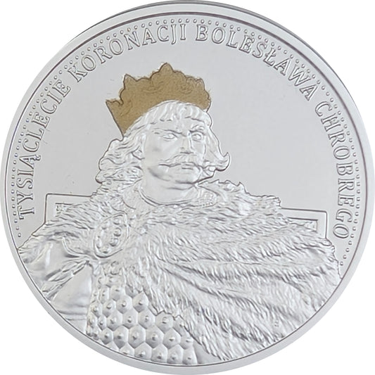 1000 Jahre Krönung Boleslaw / Boleslaus der Tapfere mit Goldapplikation