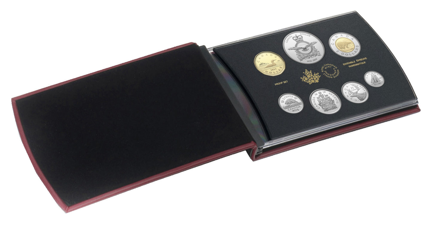 KMS Kursmünzensatz Kombisatz "Royal Canadian Air Force" (nicht motivgleich mit Jahresdollar!)