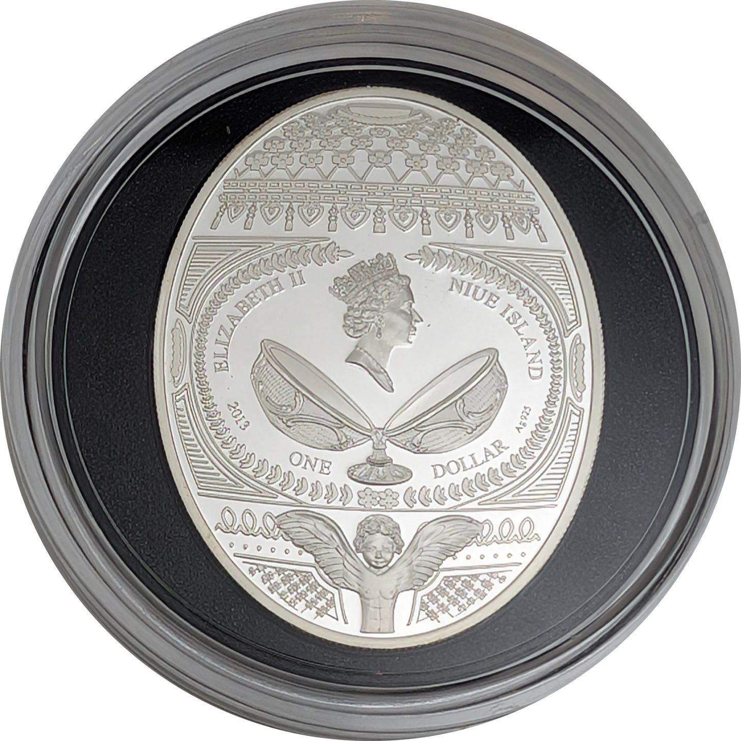 Love Tree - Imperial Eggs/Fabergé Art, oval, mit Zirkon