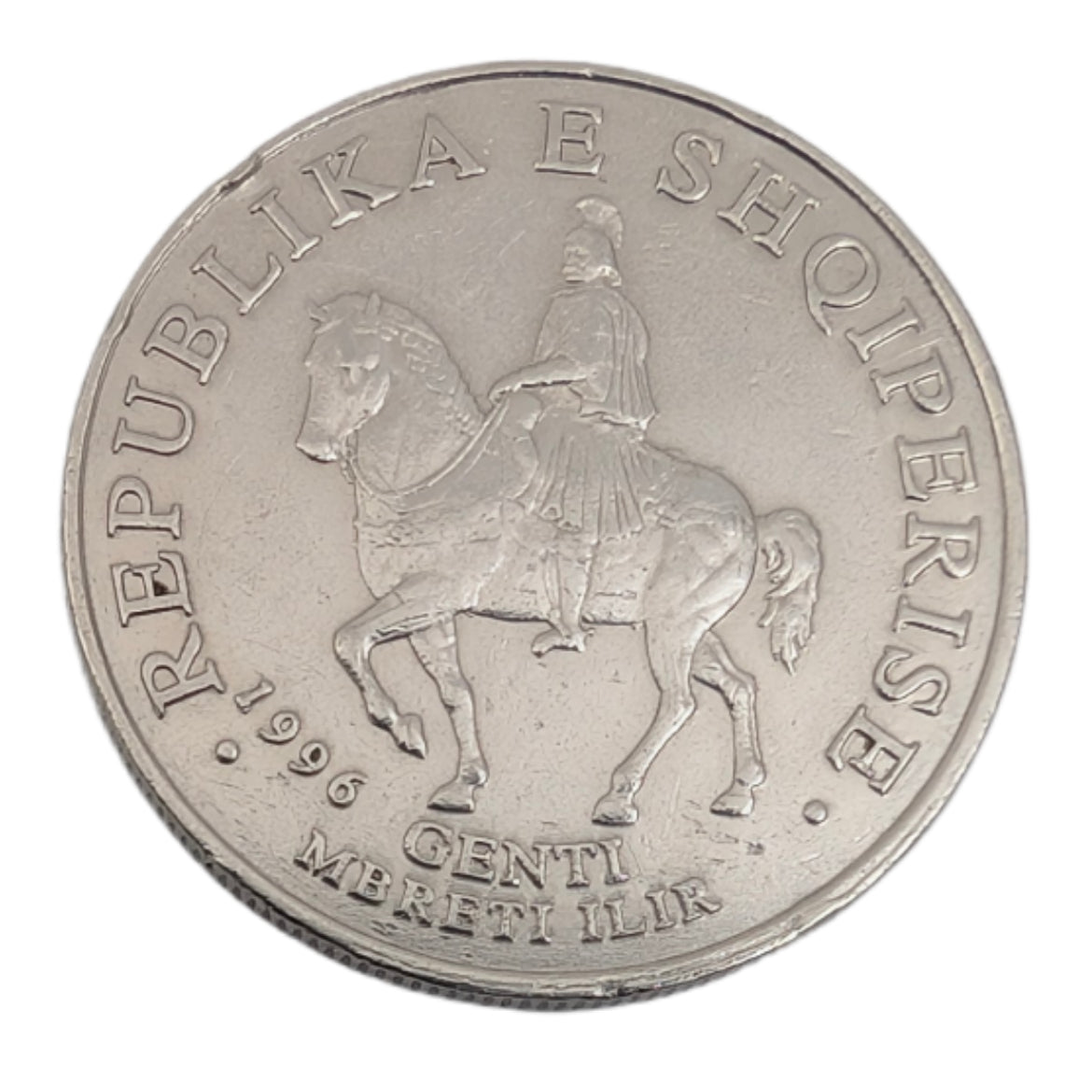 König Genthios zu Pferd / Genti Mbreti Ilir, Vierte Republik, Umlaufmünze