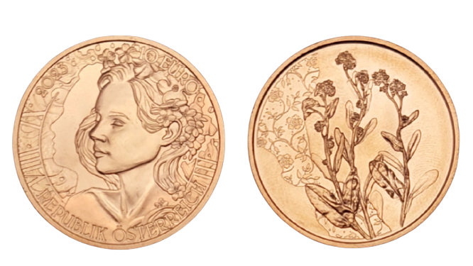 4/7 Das Vergissmeinnicht, Rollenware, (Sprache der Blumen), Ø 32mm, Ausgabe 8.3.2023