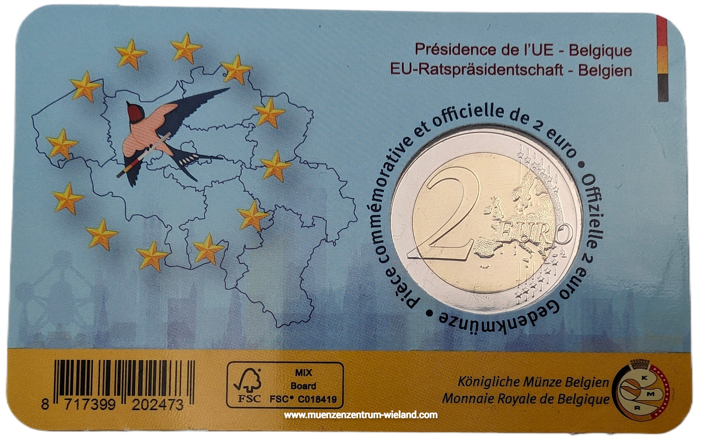 EU-Präsidentschaft, Coincard 2€ französisch