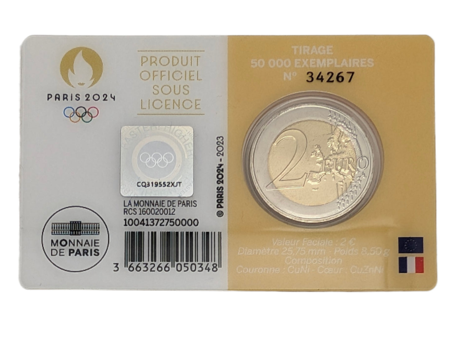 Olympiade 2024 Säerin - Faustkampf, Semeuse, Farbe nach Verfügbarkeit