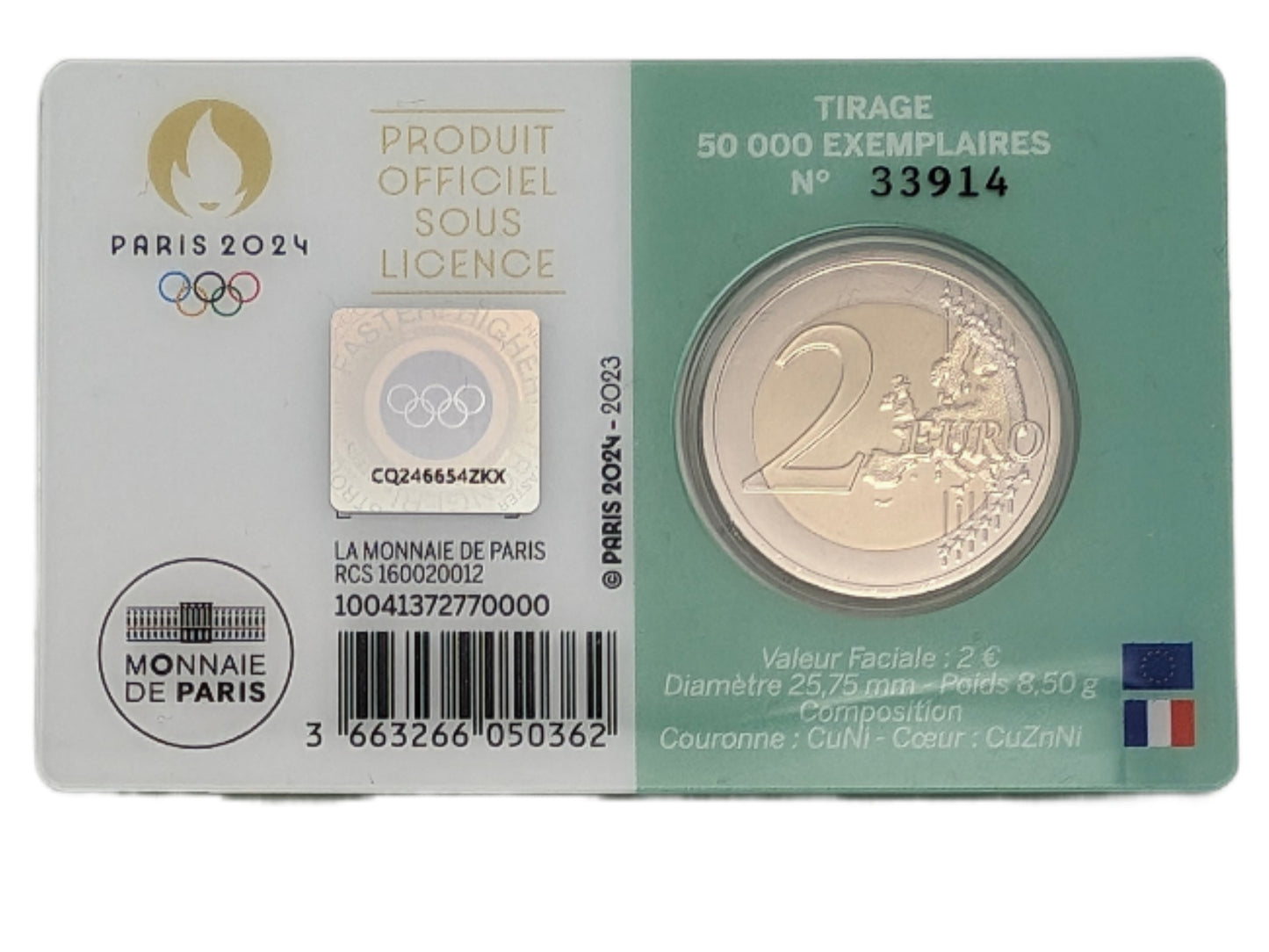 Olympiade 2024 Säerin - Faustkampf, Semeuse, Farbe nach Verfügbarkeit