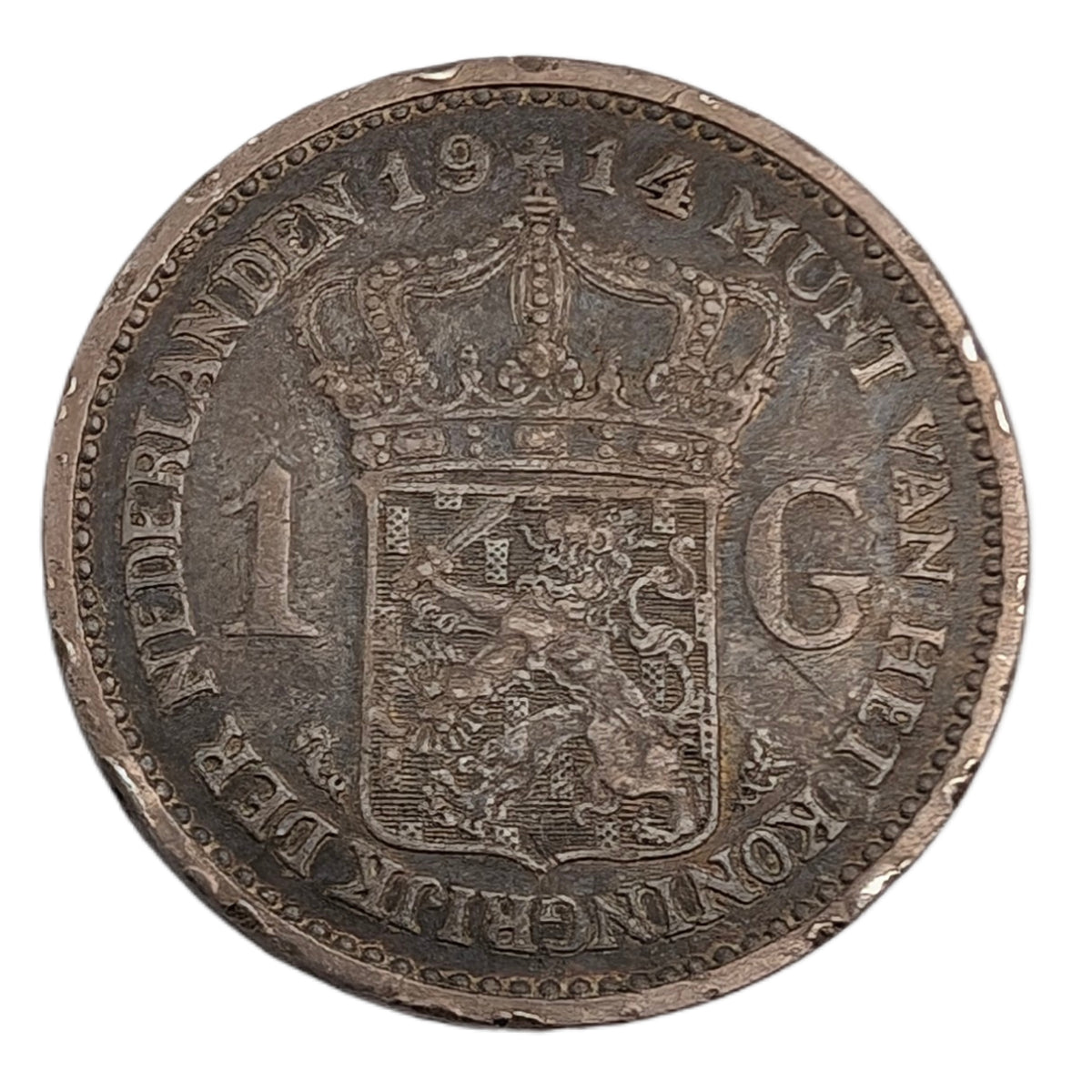Königin Wilhelmina (1890 - 1948), Randfehler, hübsche Patina