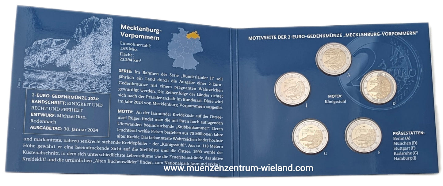 Mecklenburg Vorpommern "Königsstuhl", Serie Bundeslönder II