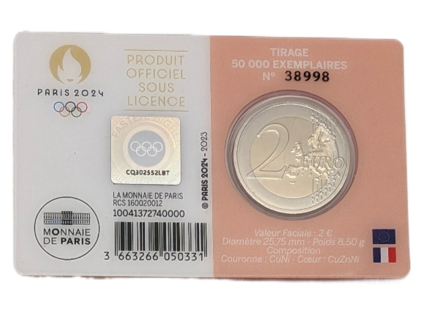 Olympiade 2024 Säerin - Faustkampf, Semeuse, Farbe nach Verfügbarkeit