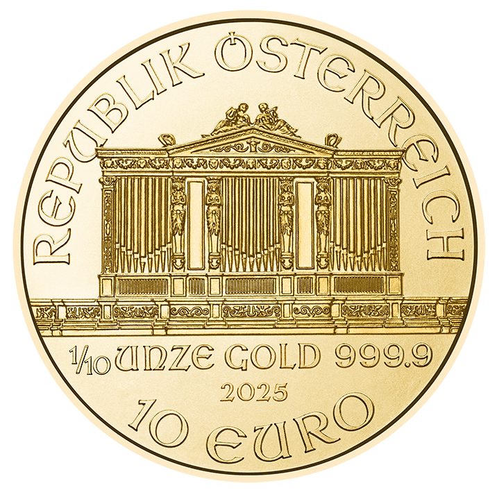 Wiener Philharmoniker, Bullion 1/10 Unze