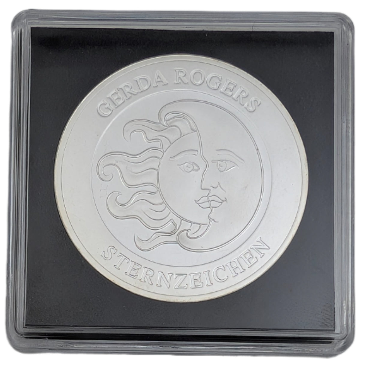 Sternzeichen Zwilling - Gerda Rogers, teilvergoldet, teilkoloriert