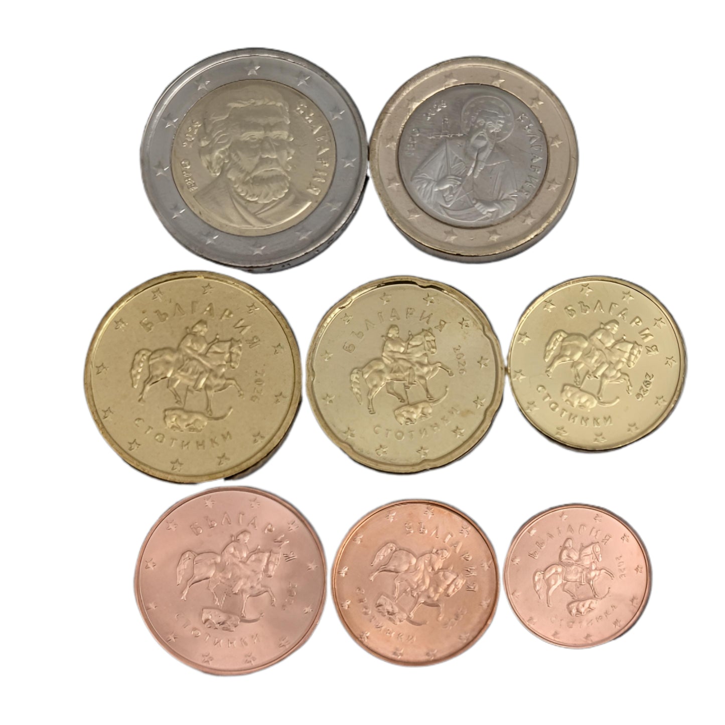 KMS Kursmünzensatz Start 8, 1 Cent - 2 Euro, Euroeinführung, Beitritt zur Währungsunion, Rollenware