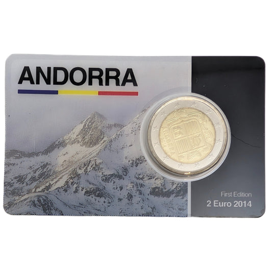 Andorra Wappen, First Edition, Coincard