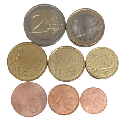 KMS Kursmünzensatz Start 8, 1 Cent - 2 Euro, Euroeinführung, Beitritt zur Währungsunion, Rollenware