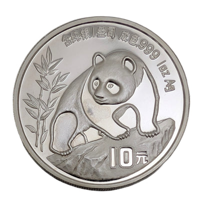 Panda, mit Serifen, Bullion, leicht fleckig an Vorderpfoten