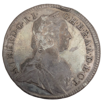 Maria Theresia, Habsburg, Kremnitz (Madonna mit Kind), Krajczar/Kreuzer, Henkelspur