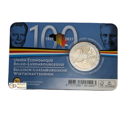 100 Jahre Belgisch-Luxemburgische Wirtschaftsunion, 2 € FR/DE