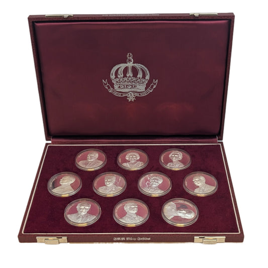 Europäische Monarchinnen und Monarchen, 10 Silbermedaille