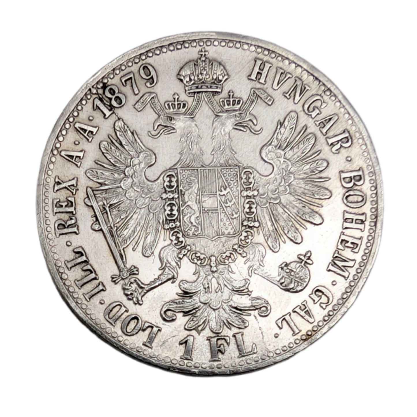 Franz Josef I., Habsburg, Wien, Gulden/Florin, feiner Kratzer