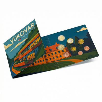 KMS Kursmünzensatz "Vukovar" 1 ct - 2 €, Blister