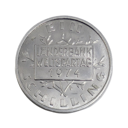 Länderbank Weltspartag 1974 / 1 Schilling Parlament 1924