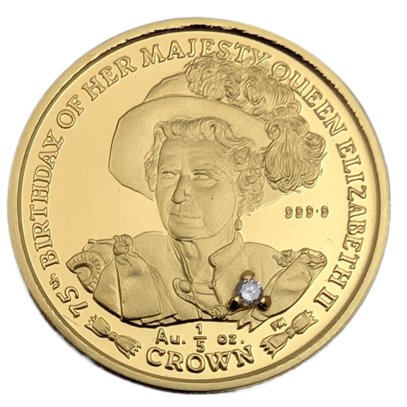 75th Birthday Of Her Majesty Queen Elizabeth II. with Diamond / Geburtstag Königin Elisabeth II. mit Diamant
