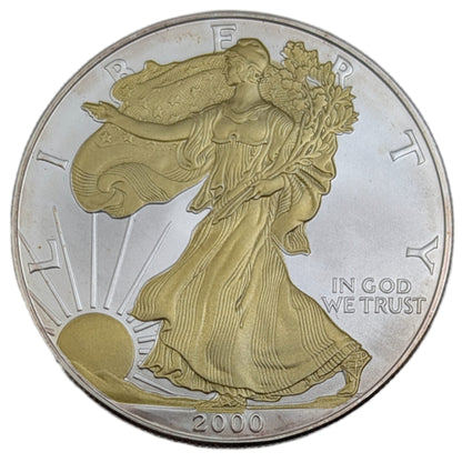 Eagle/Liberty teilvergoldet