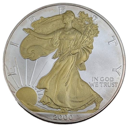 Eagle/Liberty teilvergoldet