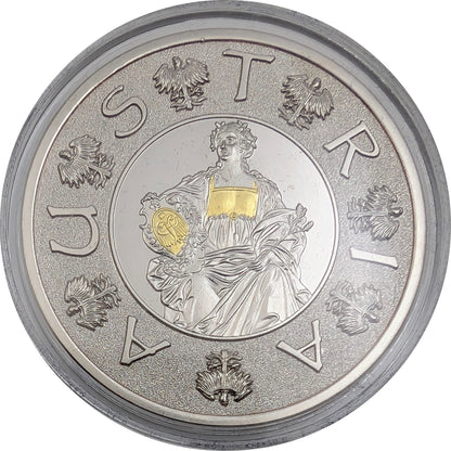 Austria Set, 7-teilig, Land der Berge, Land am Strome, mit Goldapplikation