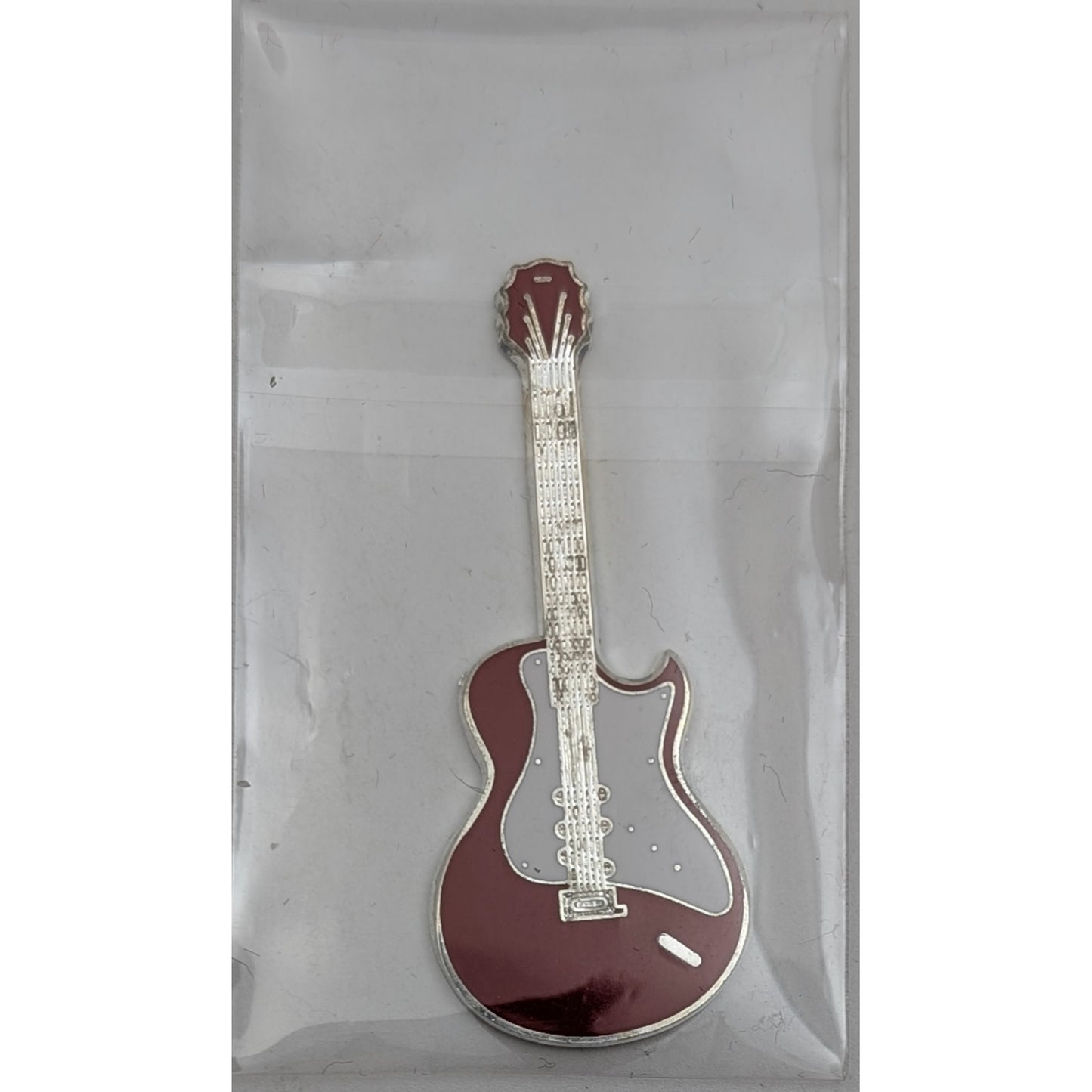 #3/6 Gibson Les Paul Guitar - E-Gitarrenserie (50. Jahrestag der Rock'n'Roll-Musik), versilbert und emailliert