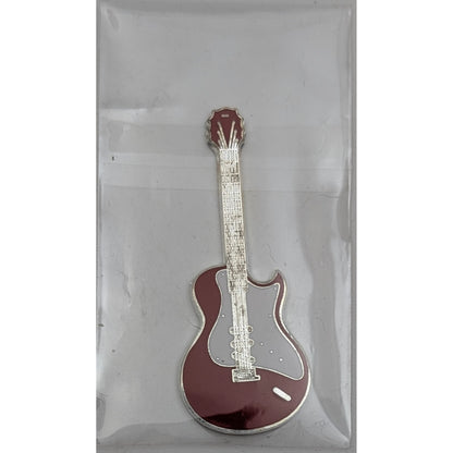 #3/6 Gibson Les Paul Guitar - E-Gitarrenserie (50. Jahrestag der Rock'n'Roll-Musik), versilbert und emailliert