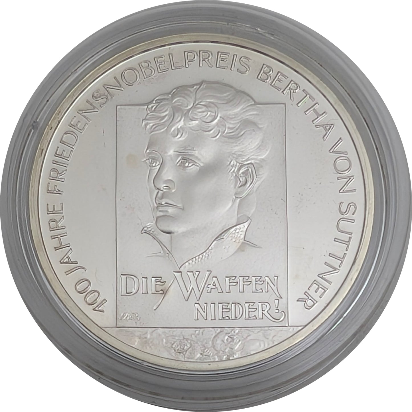100 J. Friedensnobelpreis Bertha von Suttner "Die Waffen nieder"