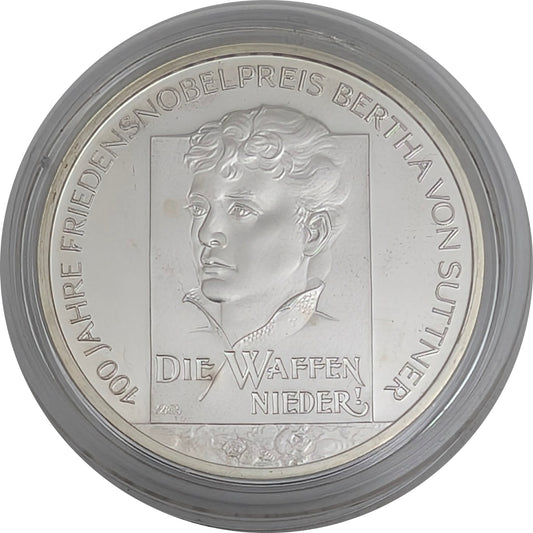 100 J. Friedensnobelpreis Bertha von Suttner "Die Waffen nieder"