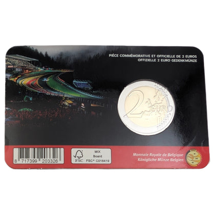 Circuit De Spa Francorchamps, 2€ Seite NL (gelb) oder FR (rot) nach Verfügbarkeit