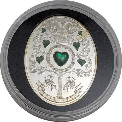 Love Tree - Imperial Eggs/Fabergé Art, oval, mit Zirkon