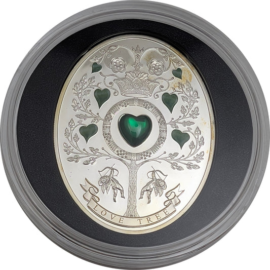 Love Tree - Imperial Eggs/Fabergé Art, oval, mit Zirkon