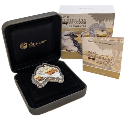 Kookaburra - Mapshaped Series, colored, Perth