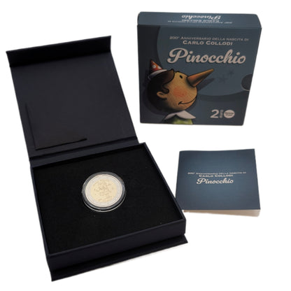 Pinocchio, reverse Proof im Etui