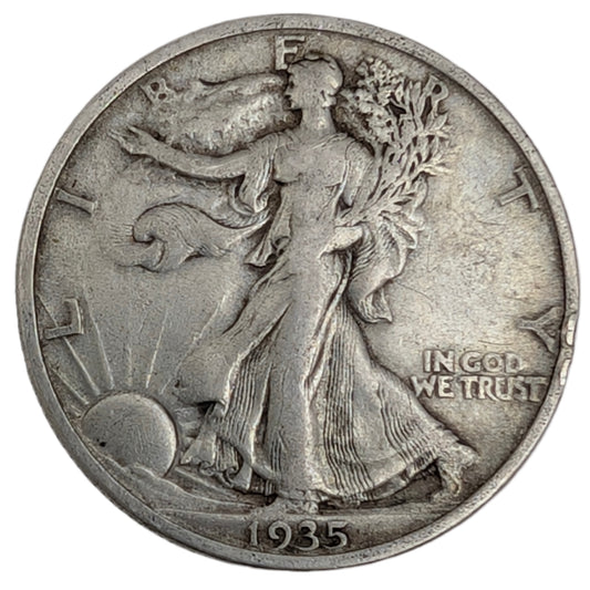 Walking Liberty, kleiner Randfehler