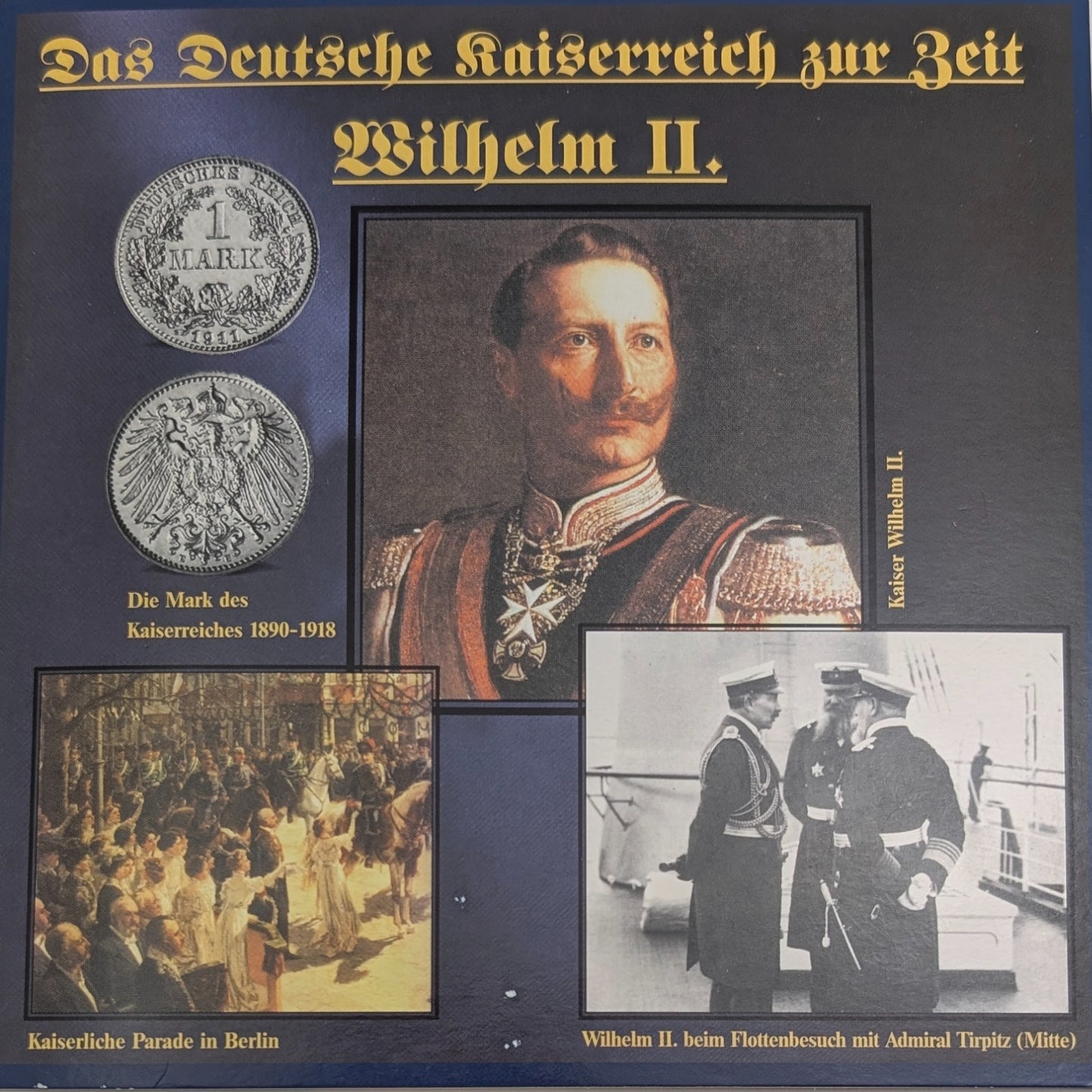 KMS Kursmünzensatz/Typenset 1 Pfennig-1 Mark, Das Deutsche Kaiserreich zur Zeit Wilhelm II.